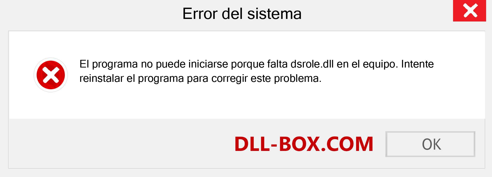 ¿Falta el archivo dsrole.dll ?. Descargar para Windows 7, 8, 10 - Corregir dsrole dll Missing Error en Windows, fotos, imágenes